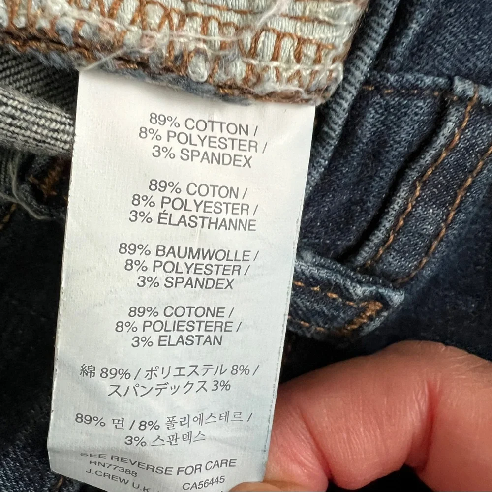 J.Crew Toothpick jeans skinny mid-rise 28
